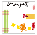 吹き出し系カラーイラスト