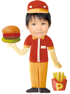 ファストフード店員