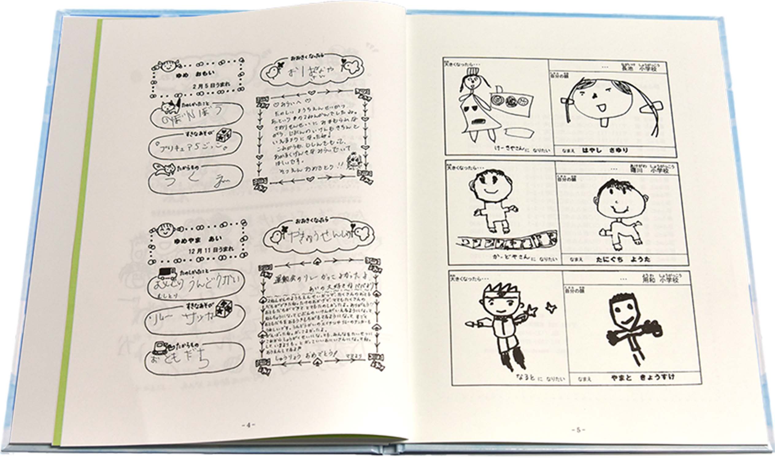卒園アルバムサンプルイメージ:文集